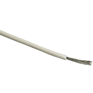 RS PRO White 16 mm² Hook Up Wire, 6 AWG, 126x0.4 mm Core Strands, 100 m Length, Polyvinyl Chloride Jacket 815-8680