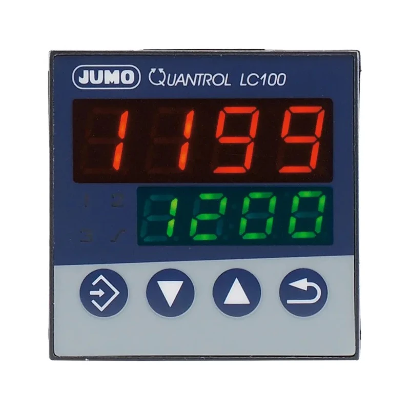 Jumo QUANTROL Panel PID Temperature Controller 1 Input 2 Output Logic SSR 240V AC On-Off 702031/8-2100-23