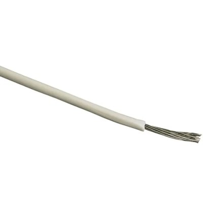 RS PRO White 10 mm² 8 AWG Hook Up Wire, 80x0.4 mm Core Strands, Tri-Rated PVC Jacket, 100 m Length 815-8668