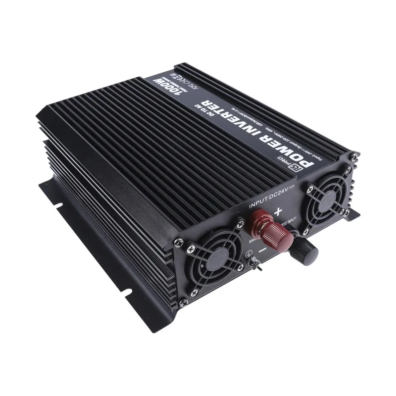 RS PRO 1kW Power Inverter 24V DC Input 230V AC Output Universal Connector Modified Sine Wave 816-0062