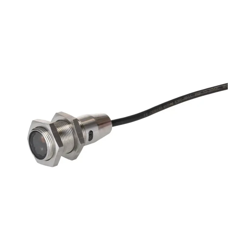 Omron Retroreflective Photoelectric Sensor Barrel Style Red LED 100 mm to 4 m Detection Range PNP Output IP67 E3FC-RP11 2M