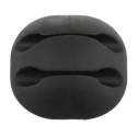 RS PRO Black Polyvinyl Chloride Cable Retainer, Black, 2 Apertures, 33.2mm Length x 15mm Width 179-2894