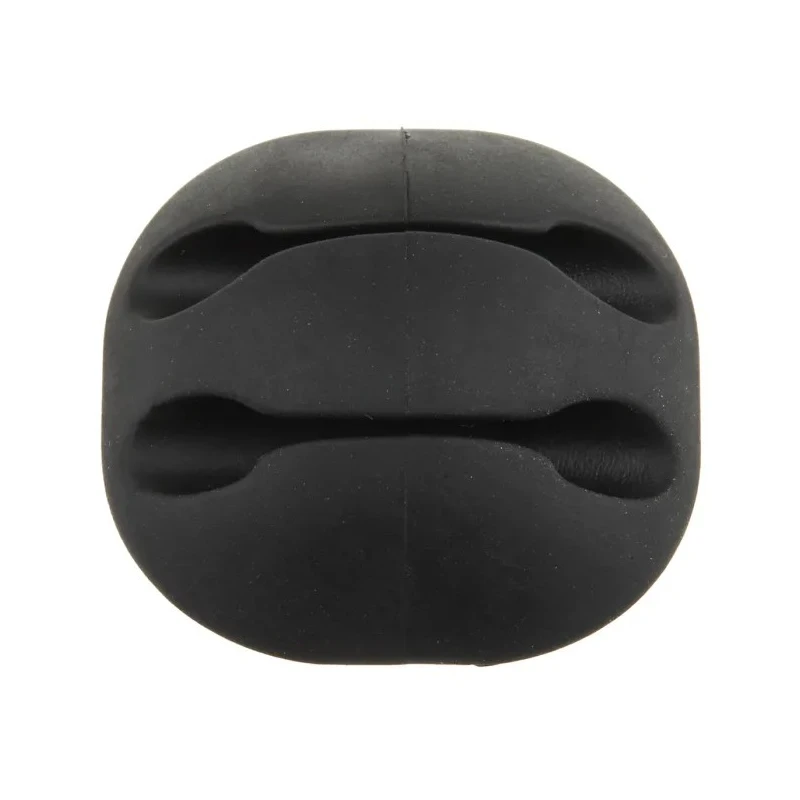 RS PRO Black Polyvinyl Chloride Cable Retainer, Black, 2 Apertures, 33.2mm Length x 15mm Width 179-2894