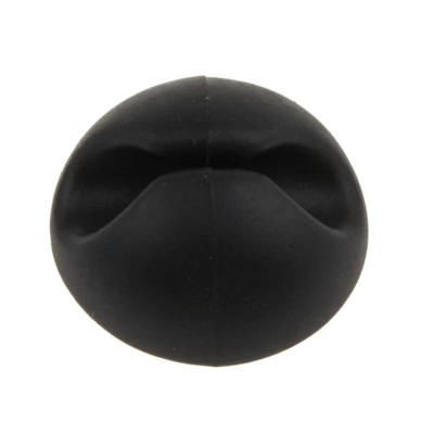 RS PRO Black Polyvinyl Chloride Cable Retainer, Self-Adhesive, Aperture 1, 15 mm x 10 mm 179-2893