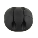 RS PRO Black Polyvinyl Chloride Cable Retainer, Black, 2 Apertures, 33.2mm Length x 15mm Width 179-2894