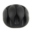 RS PRO Black Polyvinyl Chloride Cable Retainer, Self-Adhesive, 3 Apertures, 34mm x 15.5mm 179-2896