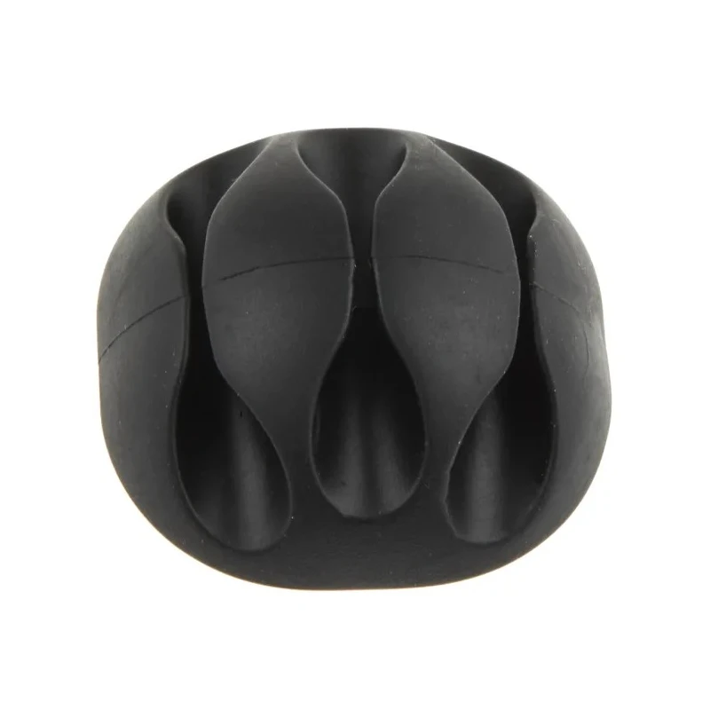 RS PRO Black Polyvinyl Chloride Cable Retainer, Self-Adhesive, 3 Apertures, 34mm x 15.5mm 179-2896