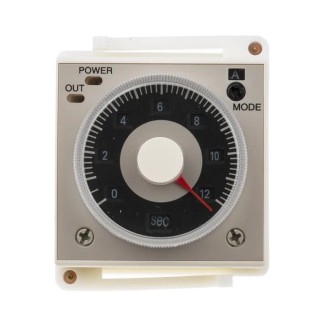 RS PRO Panel Timer Relay, 2-Contact, DPDT Switch, Multifunction, 100 to 125 V DC, 24 V AC, 0.1 s to 300 h, 11-Pin 179-2922