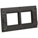 Legrand Black 2 Gang Frame Plastic Material 80mm Height 90mm Width 9.7mm Depth 5 760 00