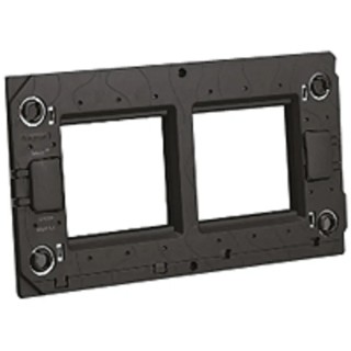 Legrand Black 2 Gang Frame Plastic Material 80mm Height 90mm Width 9.7mm Depth 5 760 00
