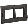 Legrand Black 2 Gang Frame Plastic Material 80mm Height 90mm Width 9.7mm Depth 5 760 00