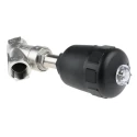 Burkert Angle Type Pneumatic Actuated Valve Stainless Steel 16 Bar 1 in 178857
