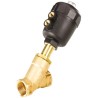 Burkert Angle Type Pneumatic Actuated Valve, Stainless Steel, 16 bar, 1/2 in Threaded Connections 183939