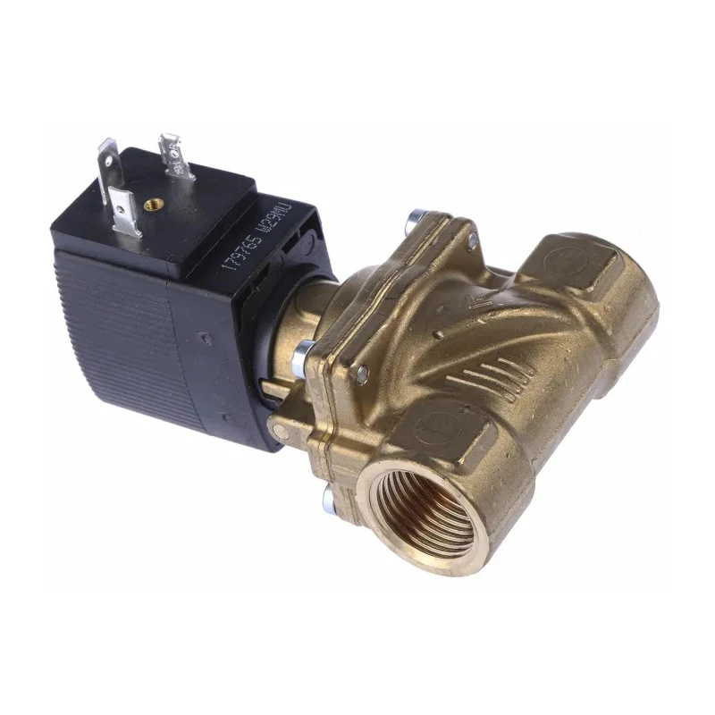 Burkert Brass Body 2 Port 1/2 in Solenoid Valve, Normally Closed, 230V AC, 16 bar Max Pressure 221846