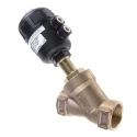 Burkert Angle Type Pneumatic Actuated Valve Stainless Steel 1.5 in 16 bar 178896