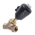 Burkert Angle Type Pneumatic Actuated Valve Stainless Steel 1.5 in 16 bar 178896