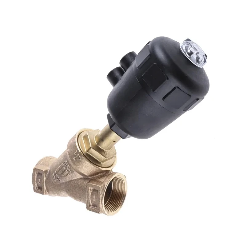 Burkert Angle Type Pneumatic Actuated Valve Stainless Steel 1.5 in 16 bar 178896