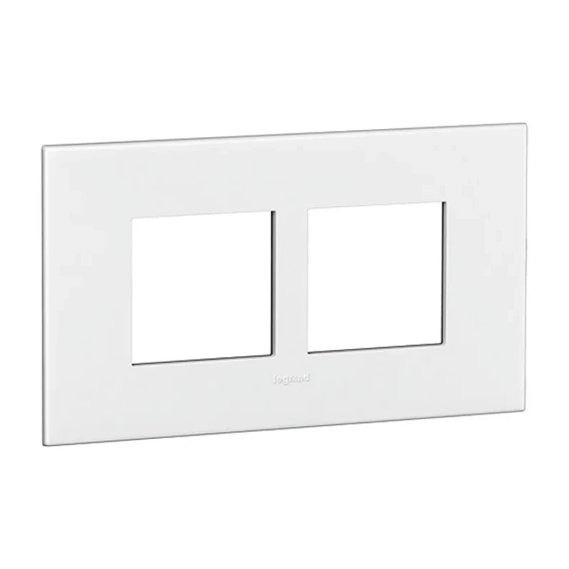 Legrand White 2 Gang Polycarbonate Light Switch Cover 5 750 80