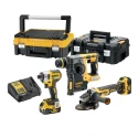 DeWALT 18V Cordless Power Tool Kit with Brushless Hammer Drill, Impact Driver, and Angle Grinder DCK305P2T-GB