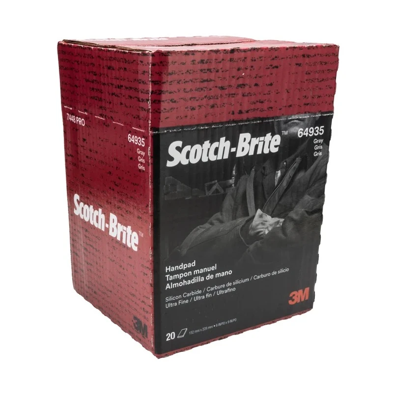 3M Very Fine Grade Silicon Carbide Sanding Pads 224mm x 158mm Pack of 20 64935