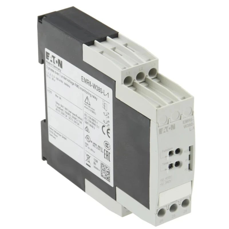 Eaton 380 V AC Phase and Voltage Monitoring Relay, Contact Configuration CO, DIN Rail Mount, Screw 184777 EMR6-W380-L-1