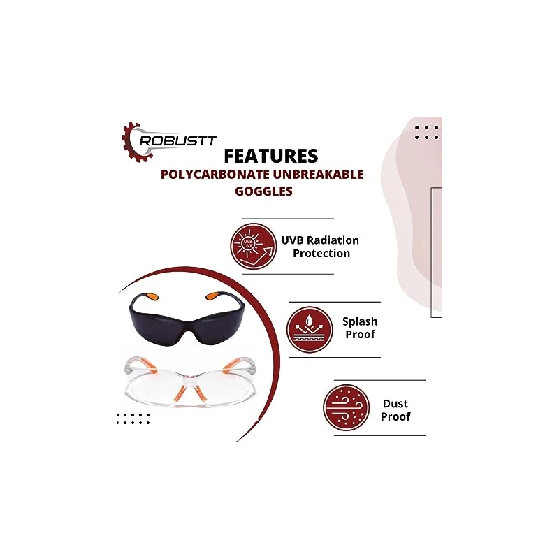  robustt-scratch-resistant-uv-protected-dust-protected-polycarbonate-unbreakable-transparent-safety-goggles-pack-of-2-58162-4