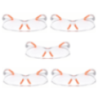 Robustt Scratch-Resistant, UV-Protected, Dust-Protected Polycarbonate Unbreakable Transparent Safety Goggles (Pack of 5)