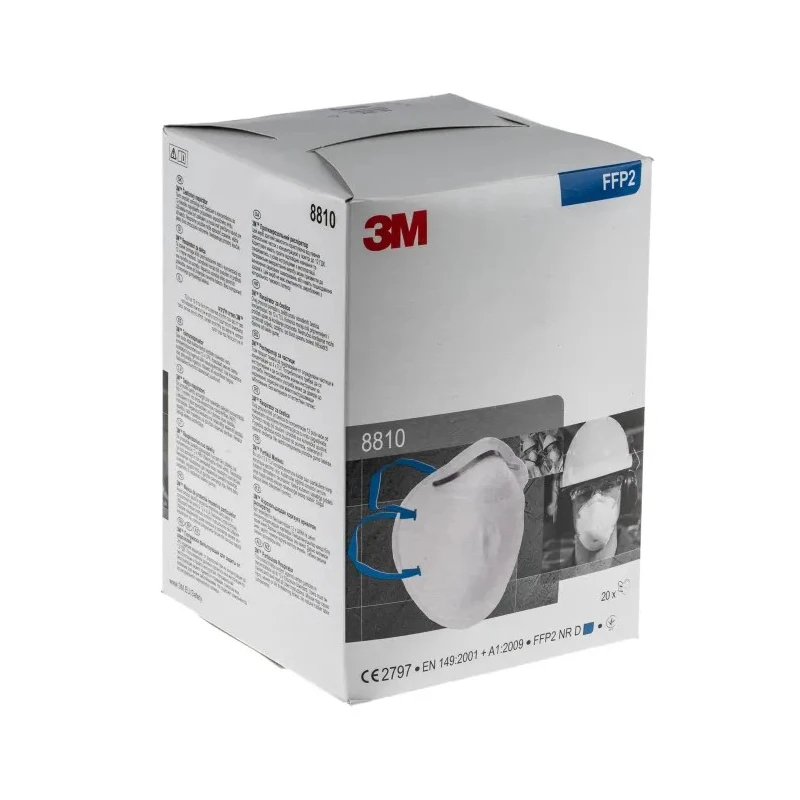 3M 8000 Series FFP2 Disposable Face Mask 20 Per Pack Moulded UK Origin FFP2 