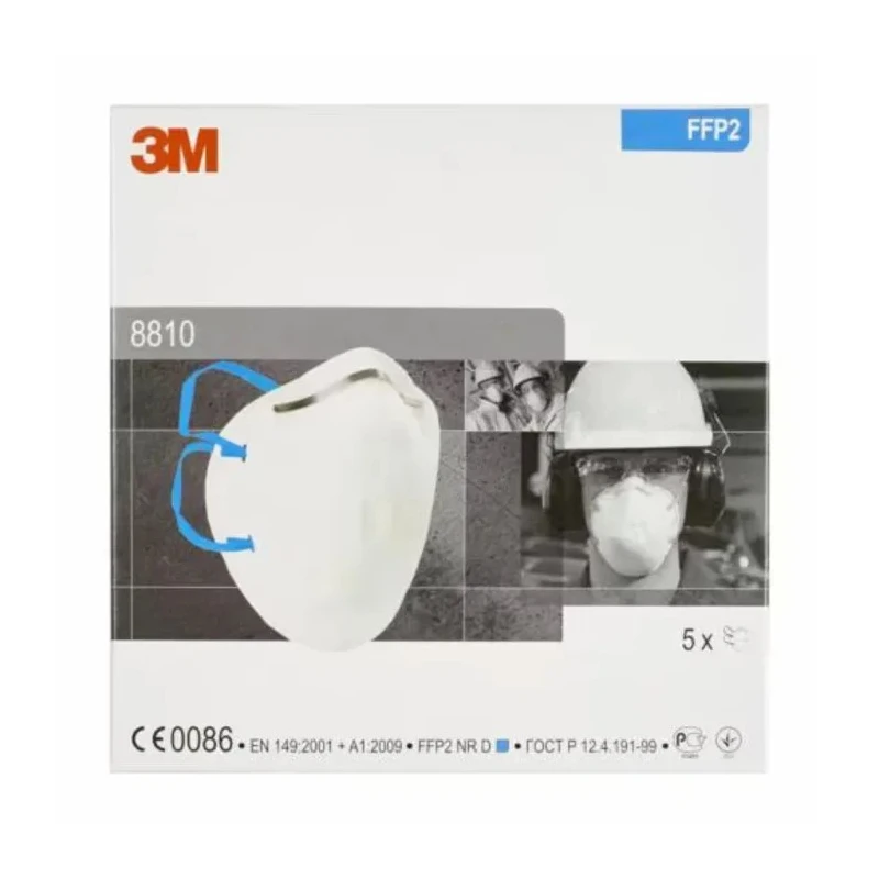 3M 8000 Series FFP2 Disposable Face Mask 20 Per Pack Moulded UK Origin FFP2 