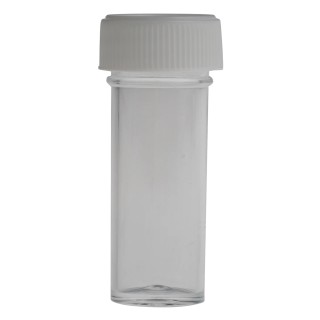 RS PRO 7ml Polystyrene Wide Neck Storage Bottle Laboratory Storage Container Leakproof Screw Cap 179-3682
