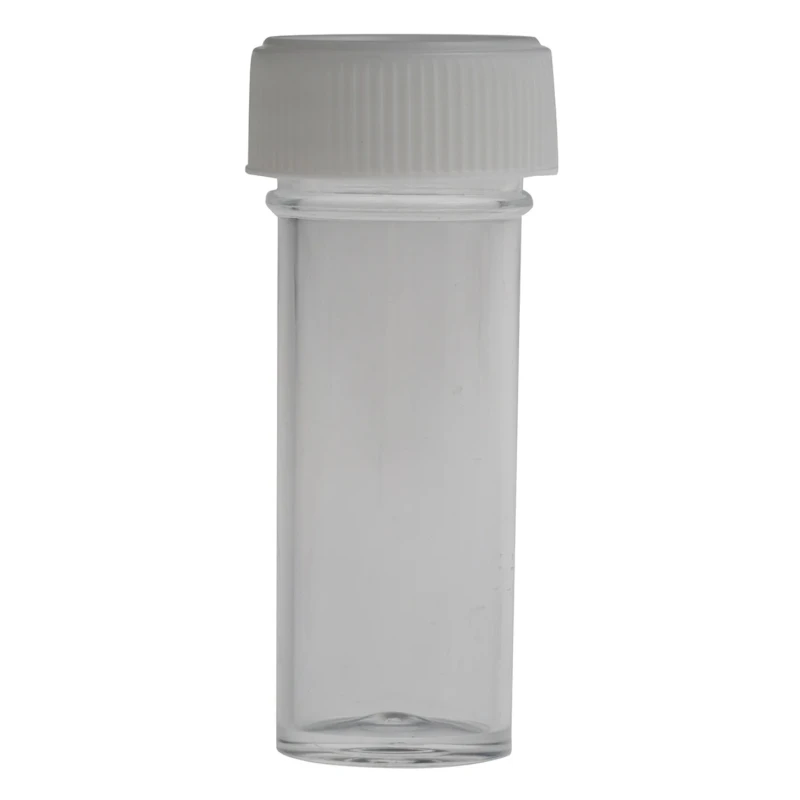 RS PRO 7ml Polystyrene Wide Neck Storage Bottle Laboratory Storage Container Leakproof Screw Cap 179-3682
