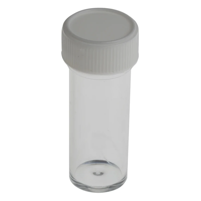 RS PRO 7ml Polystyrene Wide Neck Storage Bottle Laboratory Storage Container Leakproof Screw Cap 179-3682