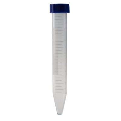 RS PRO 15ml Polypropylene Narrow Neck Storage Bottle with HDPE Cap, Sterilized, Conical Bottom 179-3705