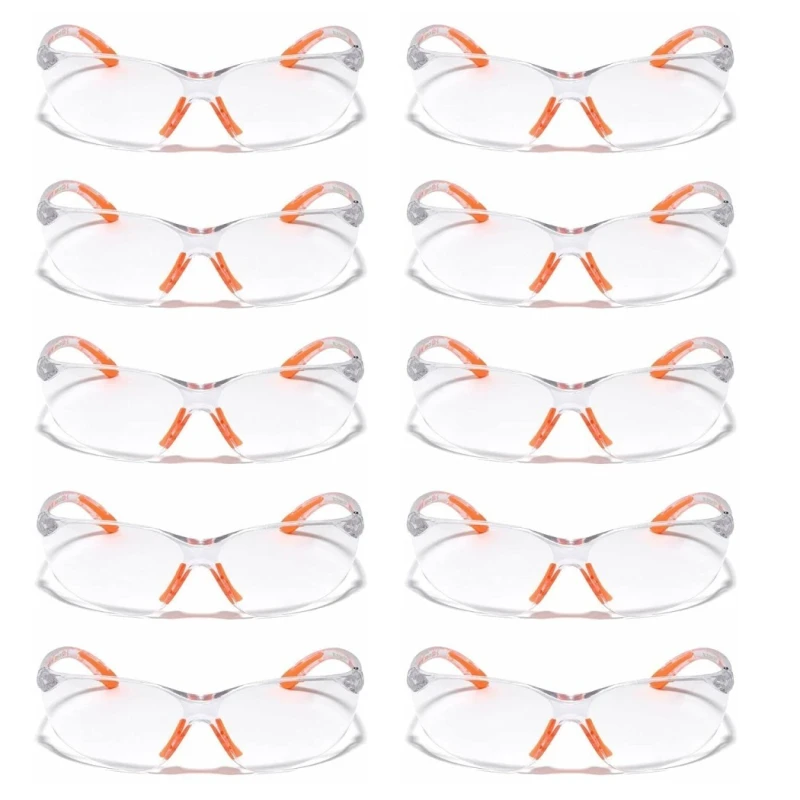 robustt-scratch-resistant-uv-protected-dust-protected-polycarbonate-unbreakable-transparent-safety-goggles-pack-of-10-58165