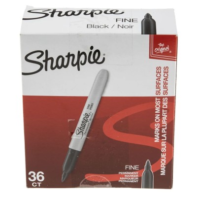 Sharpie Permanent Marker Pen Fine Tip Black Ink Bullet Tip RoHS Compliant United States Origin 2025040