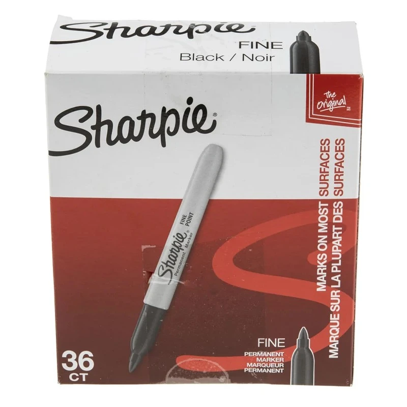 Sharpie Permanent Marker Pen Fine Tip Black Ink Bullet Tip RoHS Compliant United States Origin 2025040