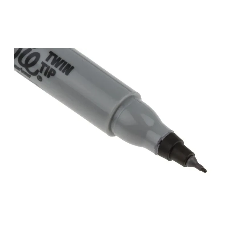 Sharpie Twin Tip Permanent Marker Pen Black Ink Bullet Tip Twin 2 Pc 1986454