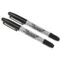 Sharpie Twin Tip Permanent Marker Pen Black Ink Bullet Tip Twin 2 Pc 1986454