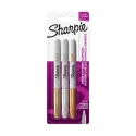 Sharpie Assorted Metallic Fine Tip Permanent Marker Pen Pack 3 Pc 1986006