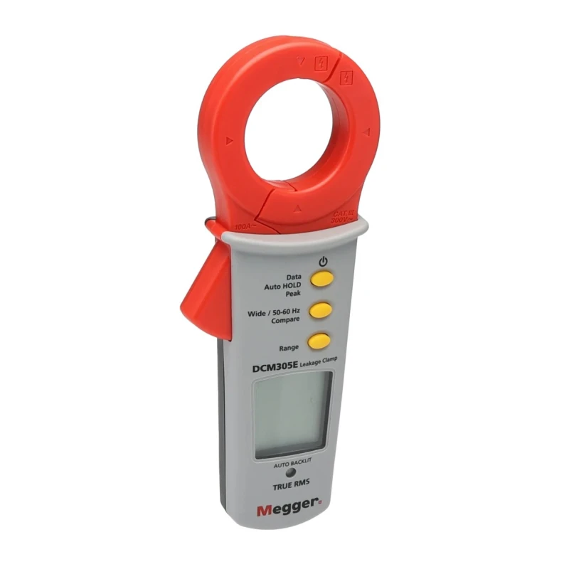 Megger Earth Leakage Clamp Meter 100 A True RMS 40 mm Jaw DCM305E