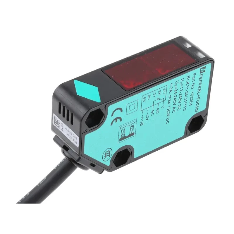 Pepperl + Fuchs Retroreflective Photoelectric Sensor Block Style LED Detection Range 9 m Push Pull Output RLK31-54/31/115