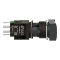 Schneider Electric Harmony XB6 Series Illuminated Push Button Switch, Spring Return, Panel Mount, 16 mm Cutout, 1 XB6DW1B1B