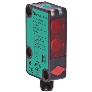 Pepperl + Fuchs Diffuse Photoelectric Sensor Block Sensor 1.2 m Detection Range Push Pull Output IP67 RL31-8-1200-RT/73c/136