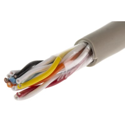 Alpha Wire Pro-Tekt Series Data Cable 5 Pairs 10 Cores 100 m Grey PVC Sheath B963051 GE033