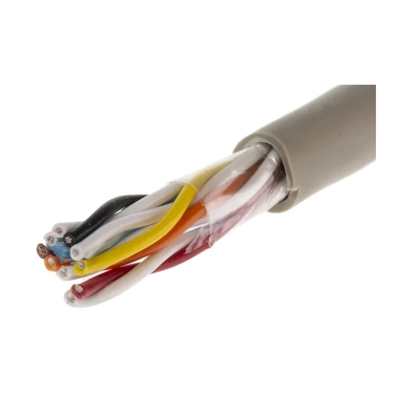 Alpha Wire Pro-Tekt Series Data Cable 5 Pairs 10 Cores 100 m Grey PVC Sheath B963051 GE033