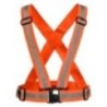 Robustt High Visibility Orange Protective Safety Reflective Vest Belt Jacket, (Pack of 1)