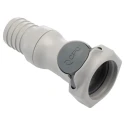 Colder Products Hose Connector 19.05 mm ID Threaded Male Polypropylene Grey Body 4.2 bar HFCD171212