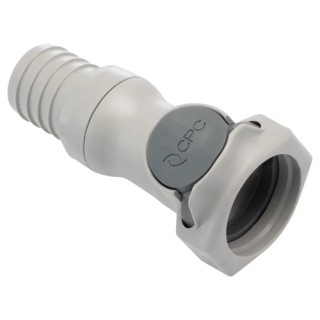 Colder Products Hose Connector 19.05 mm ID Threaded Male Polypropylene Grey Body 4.2 bar HFCD171212