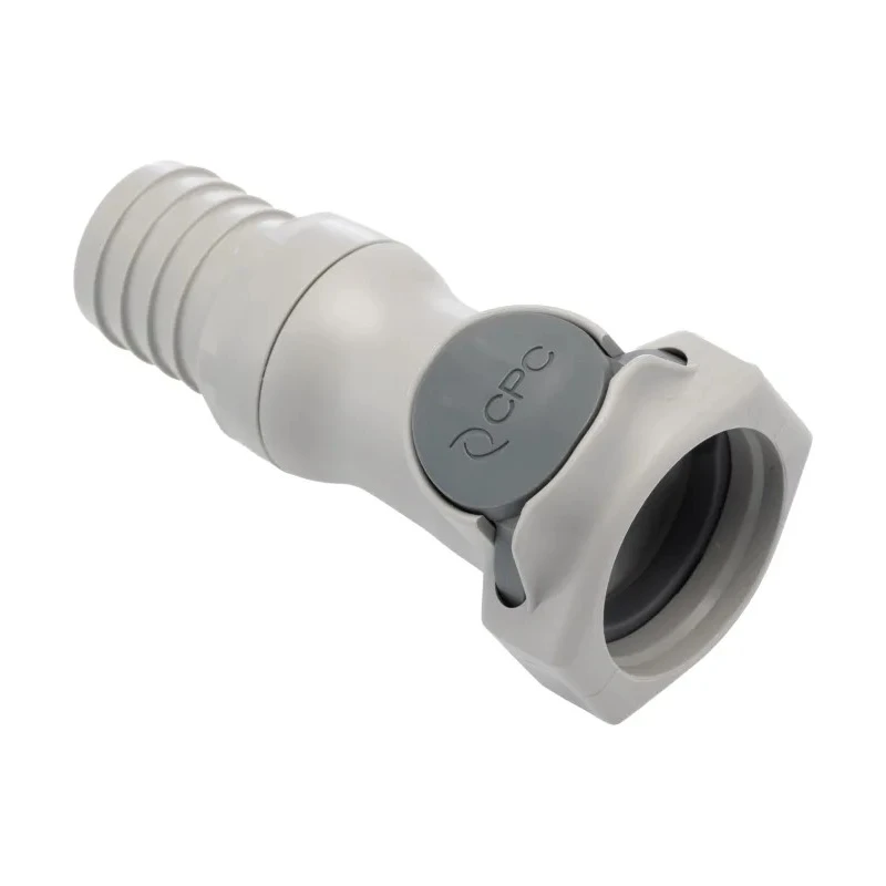 Colder Products Hose Connector 19.05 mm ID Threaded Male Polypropylene Grey Body 4.2 bar HFCD171212