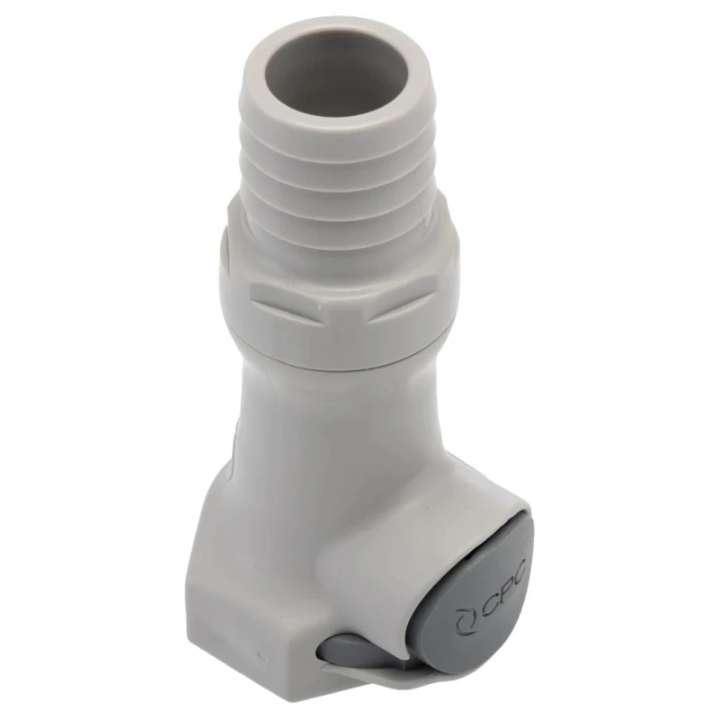 Colder Products Hose Connector 19.05 mm ID Threaded Male Polypropylene Grey Body 4.2 bar HFCD171212